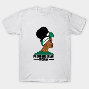 Proud Nigerian Woman, Nigeria Flag African T-Shirt